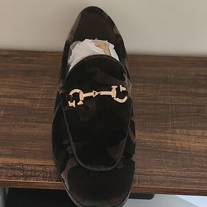 Guess Camouflage Loafers with Gold Accent